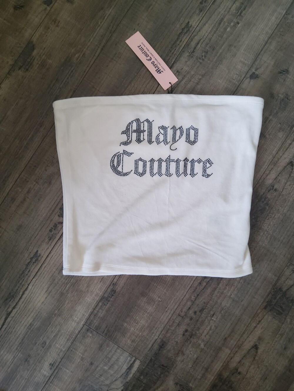 NWT Juicy X Mayo Velour Tube Top - Picture 1 of 3